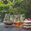Vagafilla Mr Mrs Stemless Wine Glasses Gift Set 15oz, Couples