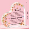 QMVMV Inspirational Gifts for Niece Acrylic Plaque Gift for Niece,
