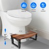 Foldable Toilet Stool-6"&8" Adjustable Height Squatting Pool Stool for Bathroom