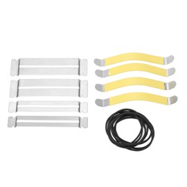 Metal Fingerboard Guards Guitar String Spreader Rubber Band for Dressing and Polishing Frets