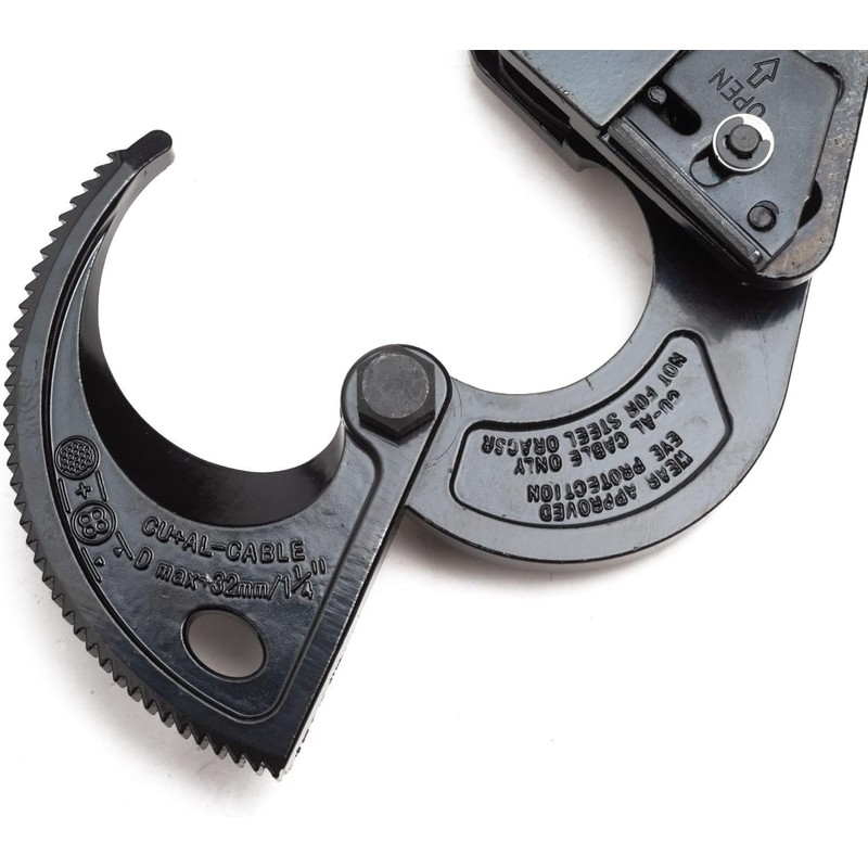 Ratcheting Cable Cutter Max. 240mm²/Ø28mm, Heavy Duty Ratchet Cable Cutter,