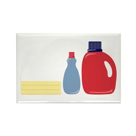 CafePress Laundry Detergent Magnets Rectangle Magnet, 3"x2" Refrigerator Magnet