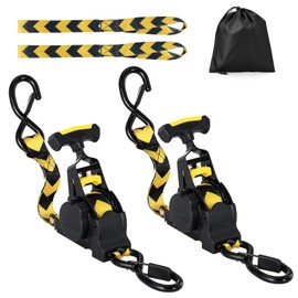 Koalafast 2 Pack Retractable Ratchet Straps Heavy Duty, 1" x 10ft