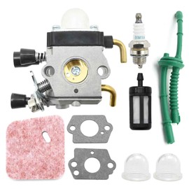 Ollanoos C1Q-S66 Carburetor Rebuild Kit, Replacement for Stihl FS55 FS55C FS55R FS55RC KM55 FC55 String Trimmer Weed Eater, Replaces C1Q-S71 C1Q-S97 4140 120 0612
