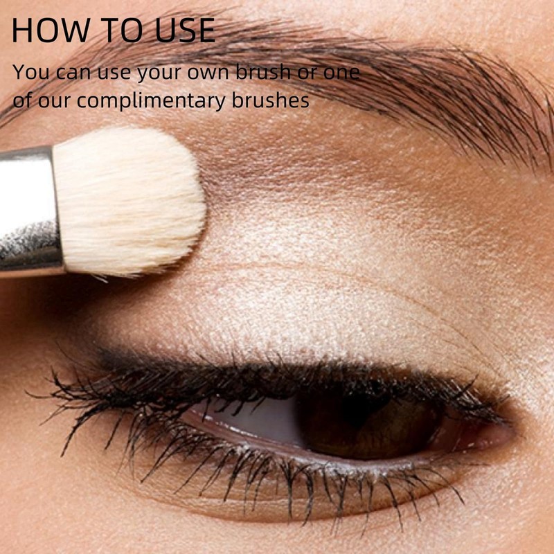 White Eyeshadow Single - Matte Pressed Fine Powder, Shimmer Pearl