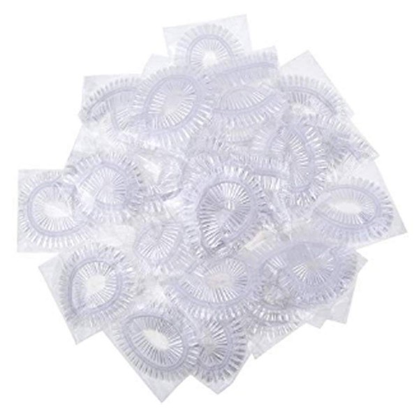 200 Pcs Disposable Plastic Shower Caps - Clear Shower Caps - Large Elastic Thick Bath Cap For Women Spa, Home Use, Hotel, Hair Salon and More