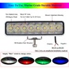 Vcanuplms RGBW Led Boat Lights, 2 Pcs 6.7 inch Powerful