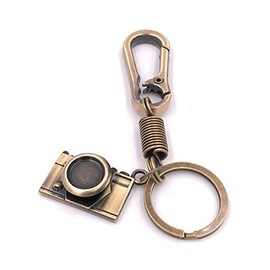 H-Customs Camera Cam Keyring Special Pendant Metal Bronze, silver