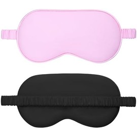 Soft Travel Sleep Eye Mask, Compact Lightweight Accessory for Travel and Daily Use - Amrules Sleep Mask of 2