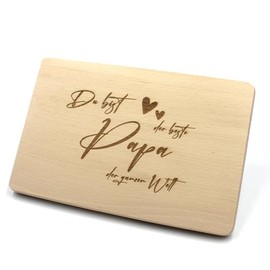 Wooden Breakfast Board for Father's Day / Birthday (Bester Papa)