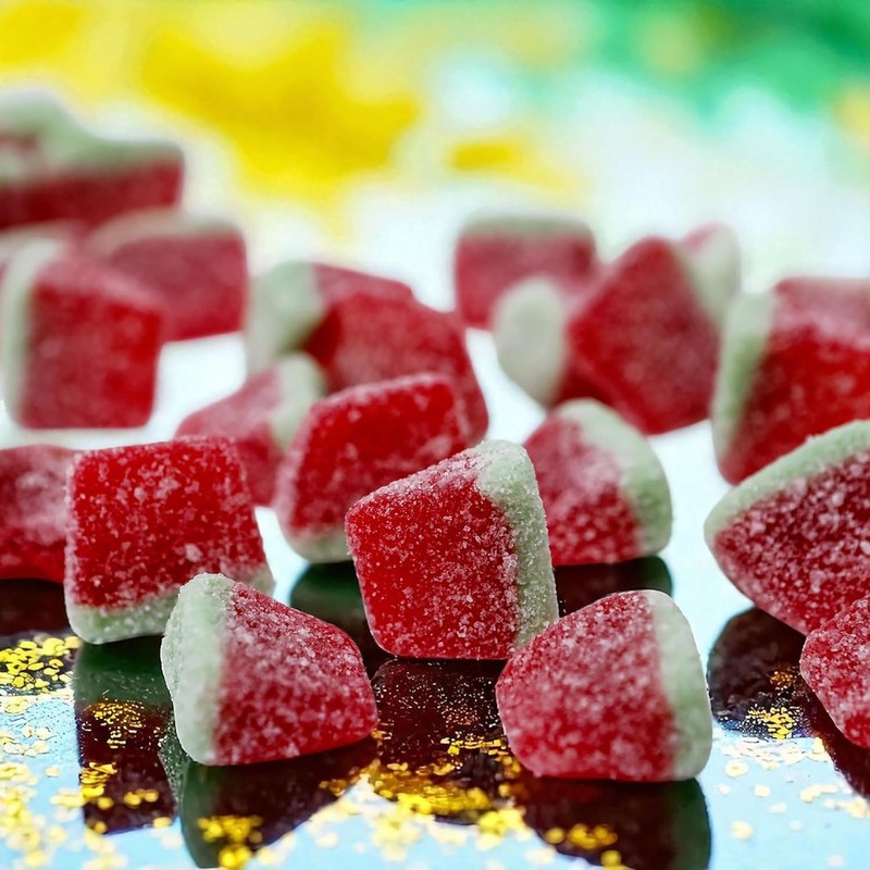Smarty Stop Sour Watermelon Wedge Slices Bite Gummy Candy (1