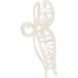 styleBREAKER Women's Hair Clip in Bow Shape, Hair Clamp, Plastic Bow Hairpin, Hair Accessory 04027052, Colour:Transparent