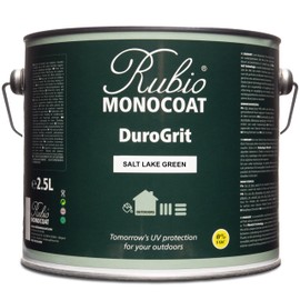 Rubio Monocoat DuroGrit Outdoor Wood Oil, Stain & Sealer, 375 ft² - Salt Lake Green | 1 Layer, UV Protection for Deck, Fence & Furniture | 2.5L