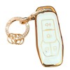 WENHENI for Ford Key Fob Cover with Keychain Fit for