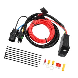 Hihaha ATV UTV Fan Over Ride Switch Kit LED Rocker Switch for Polaris for Ranger RZR 800 900 XP 1000 / Fan Over Ride Kit Backlit LED Switch for Engine Cooling W/O Relay/Durable / 1 Set