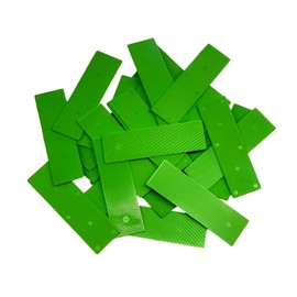 TERF® 30mm X 100mm X 1mm Thick Window Glazing Glass Flat Plastic Packers Spacers Shims Door Frame Furniture Kitchen Tiles Installations with 1mm Thick - Pack of 50