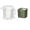 gifthub 2Pcs Storage Organizer Bins,Wall Mounted Clear Storage Bins with