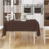 Encasa XO Cotton Canvas Tablecloth | Dark Taupe Plain |