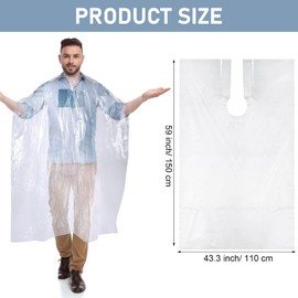 Yahenda 150 Pcs Disposable Salon Capes Bulk Waterproof Hair Cutting Capes for Barber Stylist Dye Supplies 59 x 43.3 Inch(Clear)