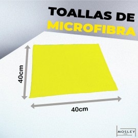 Paño De Limpieza De Microfibra Paquete Con 16 Pzas 40x40 Cms