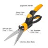 SZHLUX Grass Shears 360-Degree Swivel Blades, Ultra-Sharp Grass Cutter with