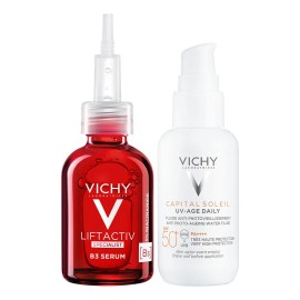 Kit Vichy Anti-manchas y anti-edad Sérum B3 Anti-manchas B3 + Protector Solar Capital Soleil FPS50