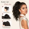 SOFEIYAN Ponytail Extension, 16 inch Claw Clip Ponytail Extension Wavy