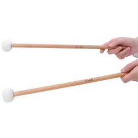 2Pcs Drum Mallet Hammer White Felt Drum Beater Stick Percussion Mallets for Snare Drum Musical Instrument Accessories
