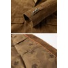 Chouyatou - chamarra deportiva de pana para hombre, Marrón, Small
