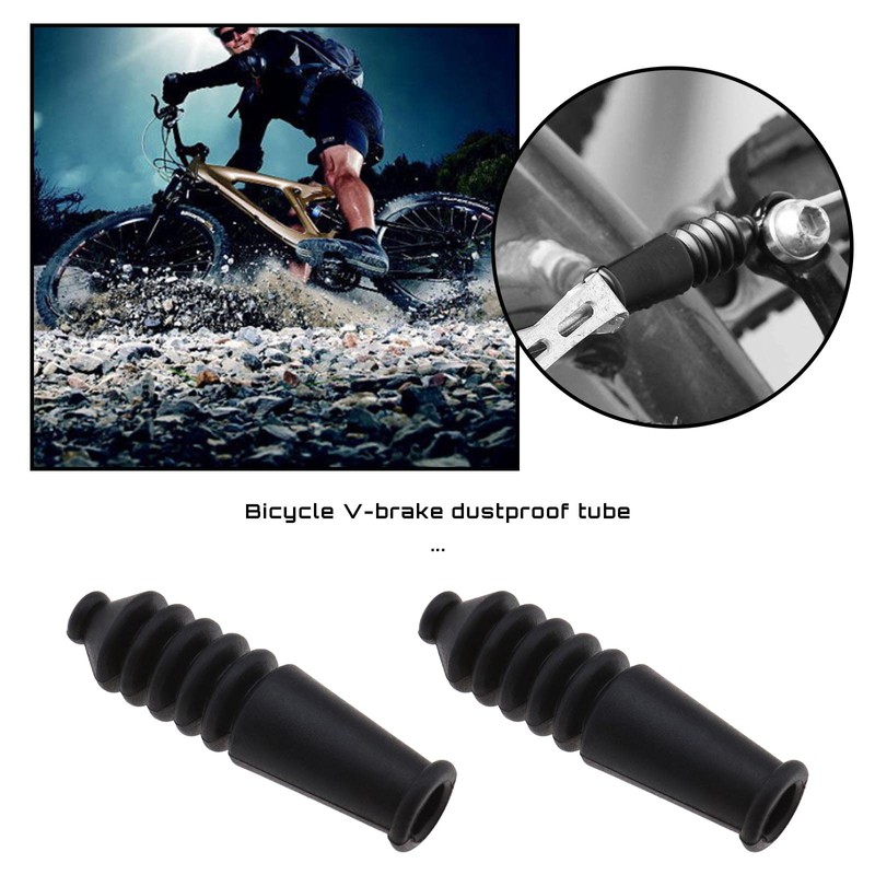 SING F LTD 10pcs Mountain Bike V Brake Cable Rubber