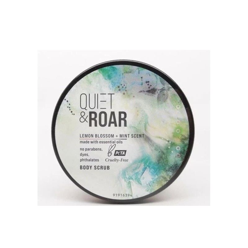 Quiet & Roar Lemon Blossom + Mint Scent Body Scrub
