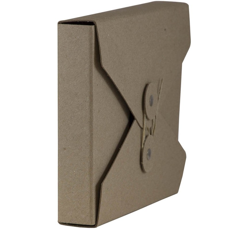 JAM PAPER Kraft Portfolio with Button and String Tie Closure