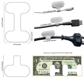 Mr-Label – Hook and Loop Cable Labels– Upgraded Writable Cable Wraps for Clear Writing- Cord Tags for Classify&Identification–Wire Tags for Cable Management | Electronics Computers-40Pcs(White)