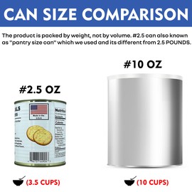 Future Essential Sailor Pilot Bread Crackers | Ship's Biscuit | Emergency Survival Food | Long Term Food Storage (30 years shelf life) Ready to Eat #2.5 (6 Cans) 12 Serving per Can
