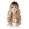 Jorla Peluca Mujer Pelo Largo Y Rizado Rubio Natural Con