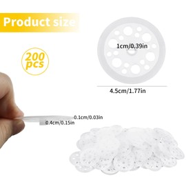 Pack of 200 Plastic Washers Polypropylene Washers 45 mm Insulation Plates Good Support Plastic Discs for Attaching and Supporting Foam Insulation Panels