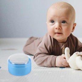 Healifty Estuche Para Borlas De Talco Con Puff Y Tamiz Contenedor De Polvo De Plástico Para Aplicar Talco En Casa Y Viajes Para Bebés Niños Y Adultos