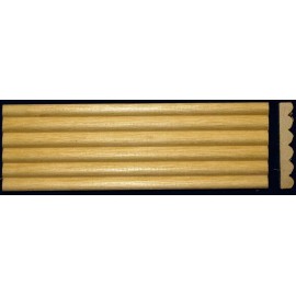 Unbranded 20 feet of 2" Wide Fluted Wood Moulding (5 pieces 48" long) AM-232