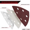 KSP-Tec Delta sander sanding paper, triangular sander, each 15 x