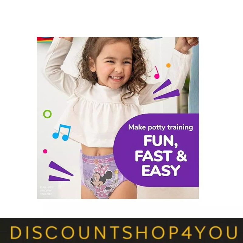 Huggies Pull-Ups Girls' Potty Training Pants, 2T-3T (16-34 lbs), 94