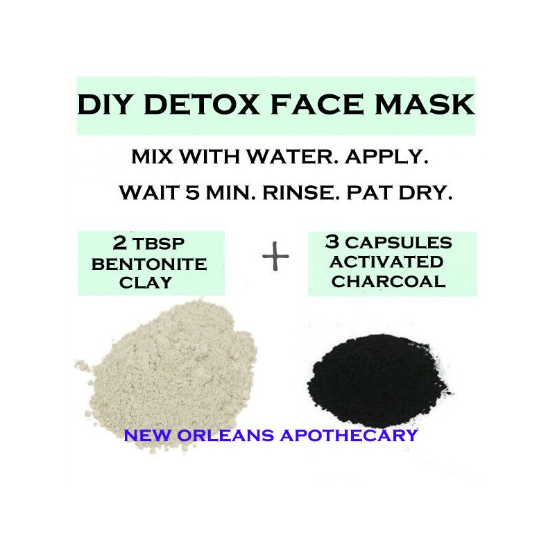 Bentonite Clay Powder Face Mask Body Healing Detox Facial 100%