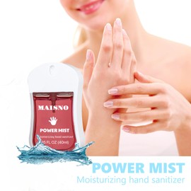 Generic Hand Sanitizer Spray, 500 Sprays Each for Hand Cleaning, Power Mist Sanitizer Spray Travel Size 1.35 FL OZ for Adults, Travel Hand Sanitizer Power Mist Hydrating (Tea, Peppermint)