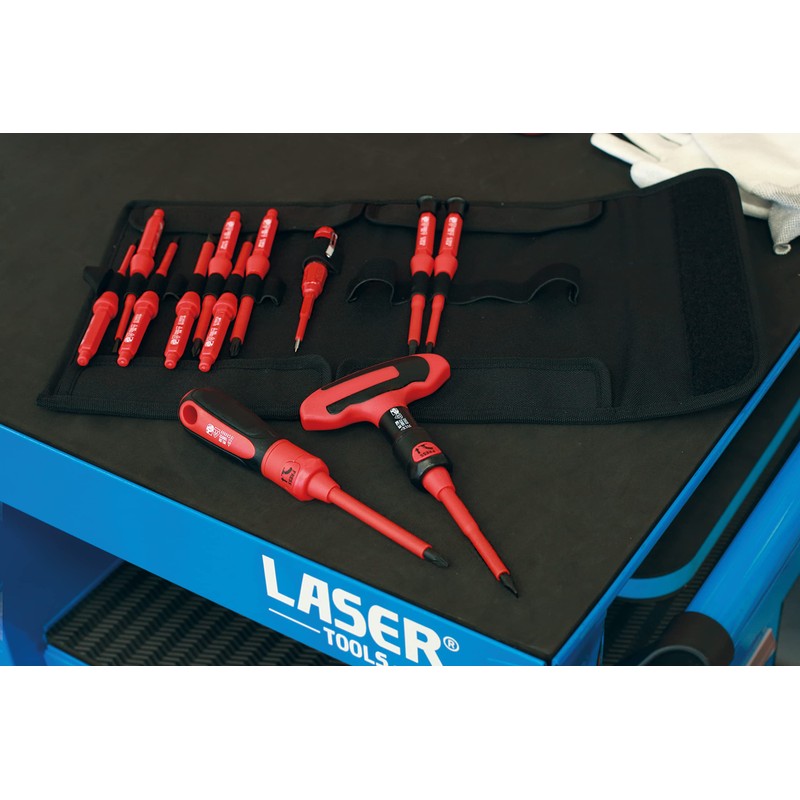 Laser 8527 Insulated Interchangeable Screwdriver Set 16pc