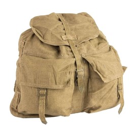 Original Czech army vintage backpack with Y straps suspenders M60 canvas daypack rucksack retro hiking buschraft