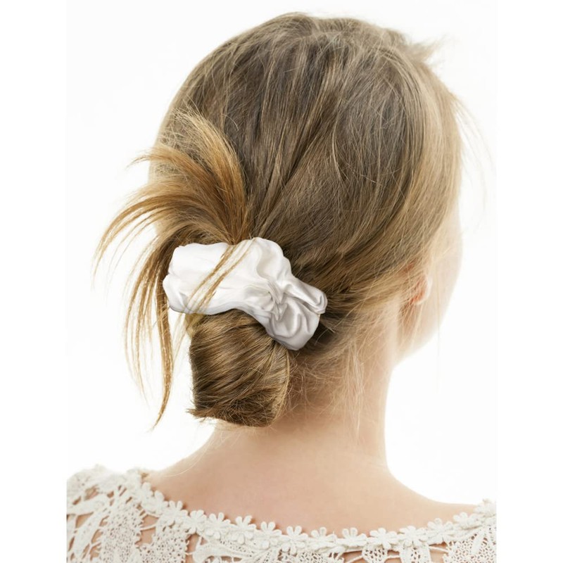 Coleteros de seda para el cabello, 100% seda de morera,
