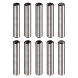 uxcell M5 Internal Thread Dowel Pin 10pcs 8x35mm Chamfering Flat Carbon Steel Cylindrical Pin Bed Bookshelf Metal Devices Industrial Pins