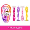 BIC Rastrillo Soleil Acero Inoxidable Mango Ergonómico Banda Lubricante con