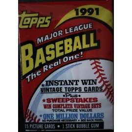Topps 1991 Topps Baseball Pack Sealed