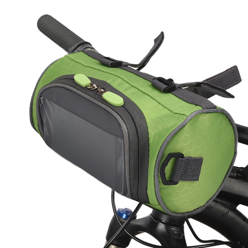 Bike Handlebar Bag Bike Bucket Bag with Touch Screen Waterproof