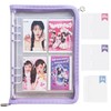 GOKEI Seal Notebook, A5 Clear, Glitter Binder (1 main unit,